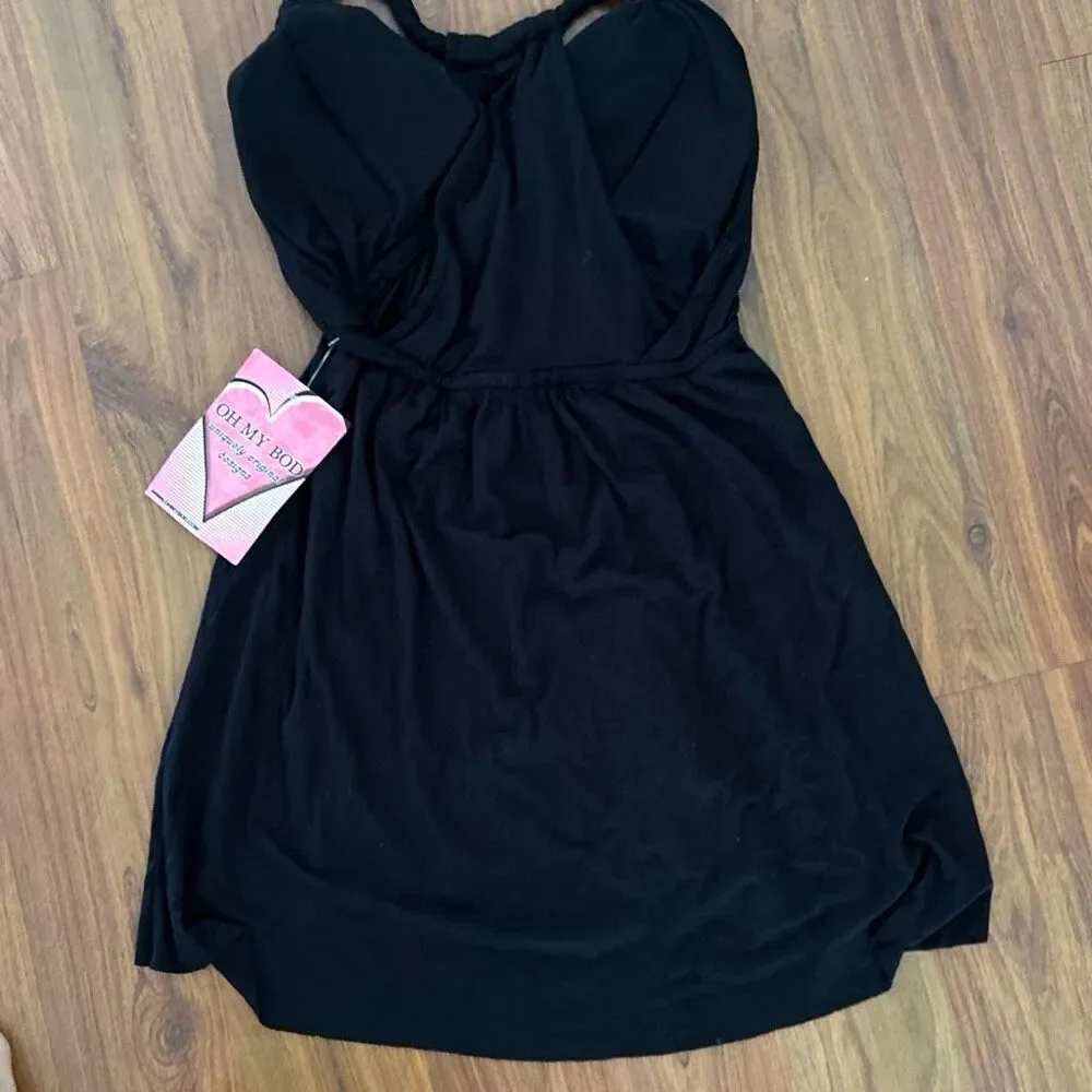 NWT Y2K black baby doll padded tank top S - Picture 5 of 6